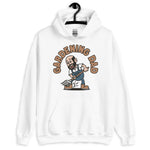 Gardening Black Hair Light Skin Tone No-Glasses Bald Beard Dad Hoodie