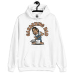 Gardening Black Hair Tan Skin Tone No-Glasses Long Stubble Dad Hoodie