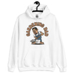 Gardening Black Hair Tan Skin Tone No-Glasses Short Moustache & Chin Beard Dad Hoodie
