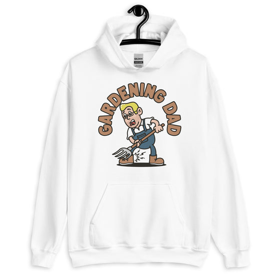 Gardening Blond Hair Light Skin Tone Glasses Medium Stubble Dad Hoodie