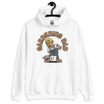 Gardening Blond Hair Tan Skin Tone No-Glasses Short Moustache & Chin Beard Dad Hoodie