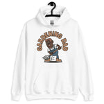 Gardening Brown Hair Dark Skin Tone Glasses Medium Moustache & Chin Beard Dad Hoodie