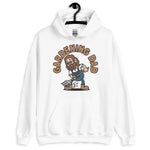 Gardening Brown Hair Light Skin Tone Glasses Long Beard Dad Hoodie