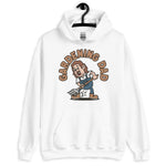 Gardening Brown Hair Light Skin Tone No-Glasses Long Moustache Dad Hoodie