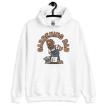 Gardening Brown Hair Tan Skin Tone Glasses Medium Beard Dad Hoodie