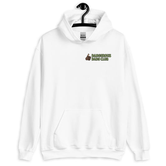 Dangerous Dads Club Hoodie - Green logo with dark thumb