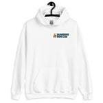 Dangerous Dads Club Hoodie - blue logo with tan thumb