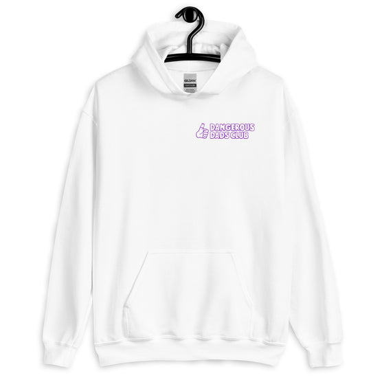 Dangerous Dads Club Hoodie - purple outline logo