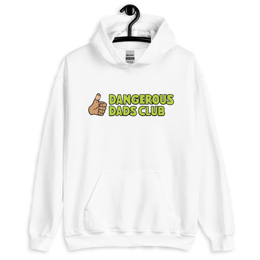 Dangerous Dads Club Hoodie - L.green logo - tan thumb