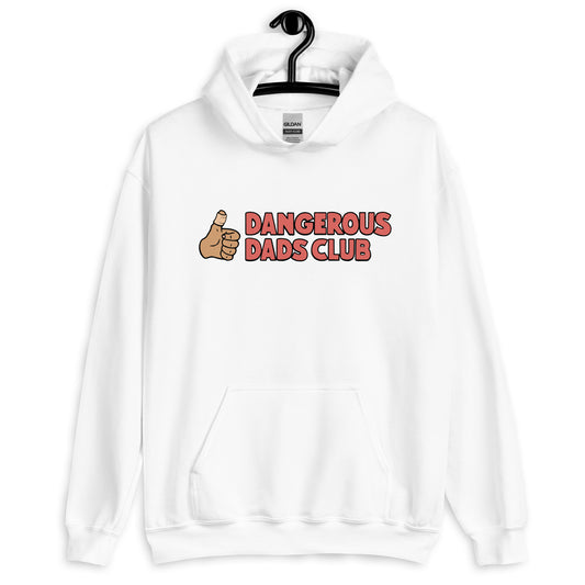 Dangerous Dads Club Hoodie - Red logo - tan thumb