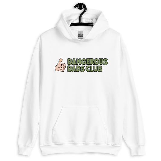 Dangerous Dads Club Hoodie - Green logo - light thumb