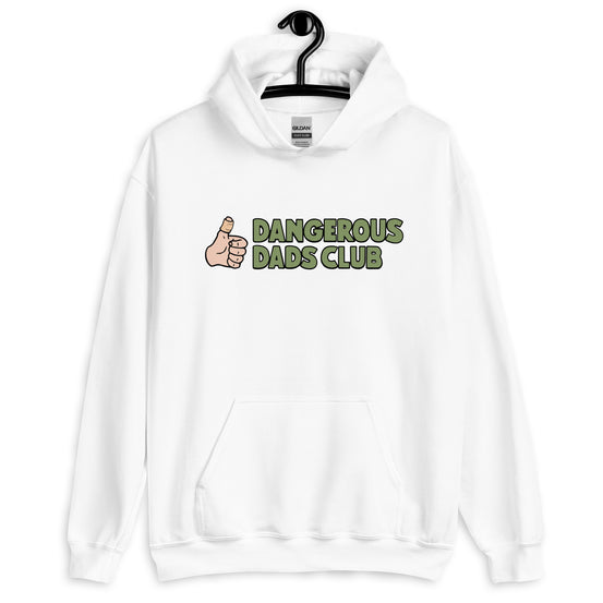Dangerous Dads Club Hoodie - Green logo - light thumb