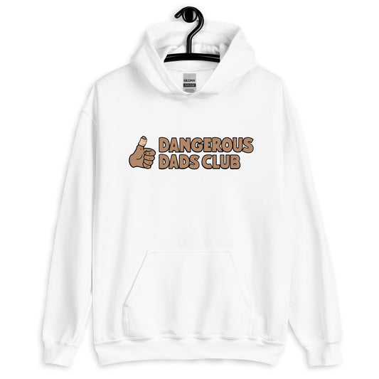 Dangerous Dads Club Hoodie - Brown logo - tan thumb