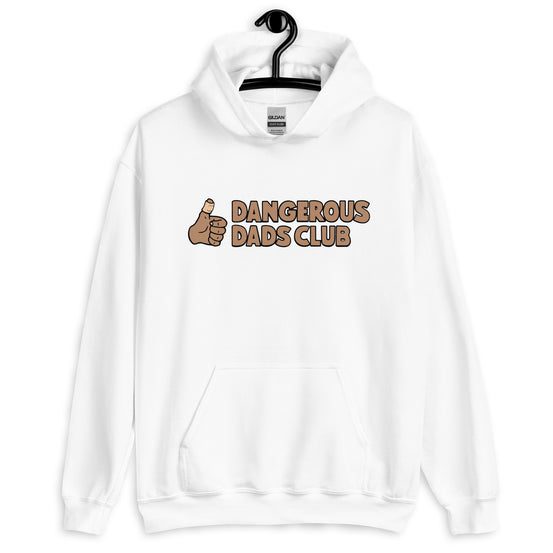 Dangerous Dads Club Hoodie - Brown logo - tan thumb
