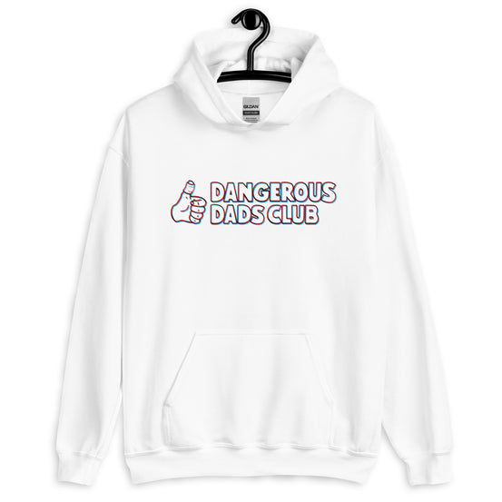 Dangerous Dads Club Hoodie - Red-blue outline logo