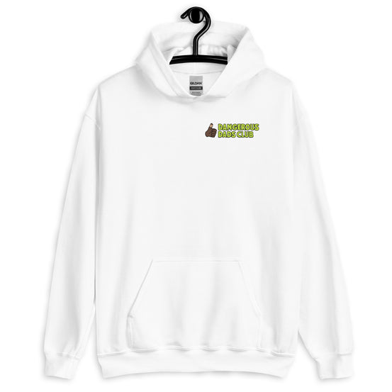 Tennis Brown Hair Dark Skin Tone Glasses Long Moustache Dad Hoodie