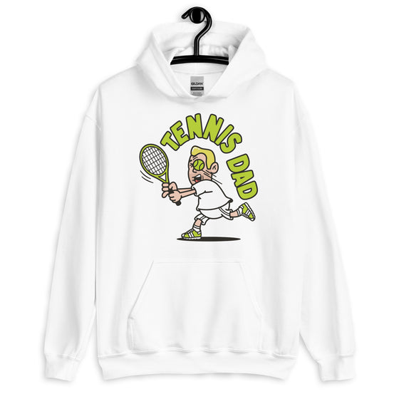 Tennis Blond Hair Light Skin Tone No-Glasses Medium Stubble Dad Hoodie