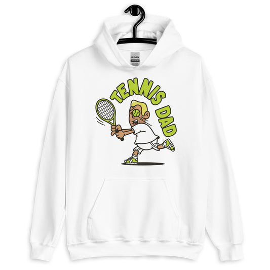 Tennis Blond Hair Tan Skin Tone No-Glasses Medium Stubble Dad Hoodie