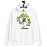 Tennis Brown Hair Light Skin Tone Glasses Medium Beard Dad Hoodie