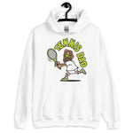 Tennis Brown Hair Tan Skin Tone Glasses Medium Beard Dad Hoodie