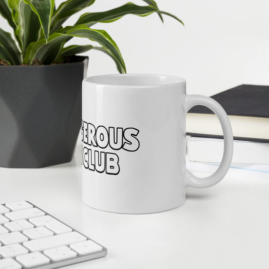 Dangerous Dads Club 11 oz White Glossy Mug – Perfect Gift for Bold Fathers